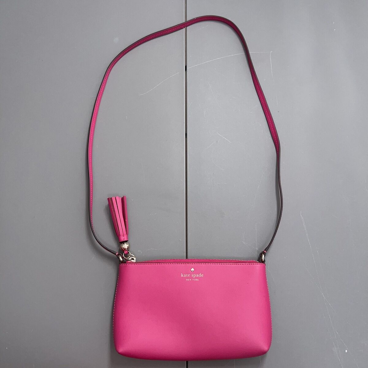 Kate Spade Ivy Street Amy Deep Hibiscus Leather Crossbody Kate Spade Ivy Street Amy Deep Hibiscus Leather Crossbody