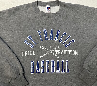 Vintage 1990s St. Francis School Baseball Team Russell Athletic Sweatshirt, XL