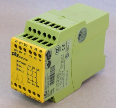 PILZ SAFETY RELAY PNOZ X6 110-120VAC