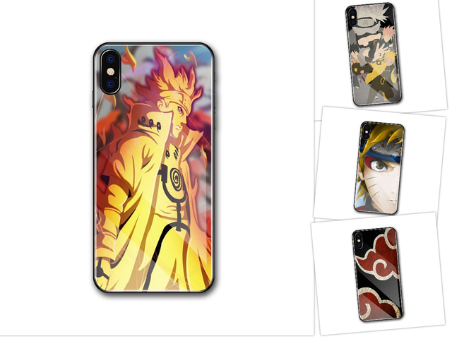 Tempered Glass Case Cover Anime naruto uzumaki For iPhone ...