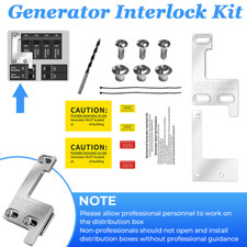 Generator Interlock Kit For Siemens / Murray / ITE 150 and 200 Amp Panels Billet