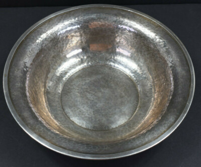#ad Simpson Hall Miller amp; Co SHMamp;Co Hand Hammered 10 Inch Bowl Silver plate EP $189.89