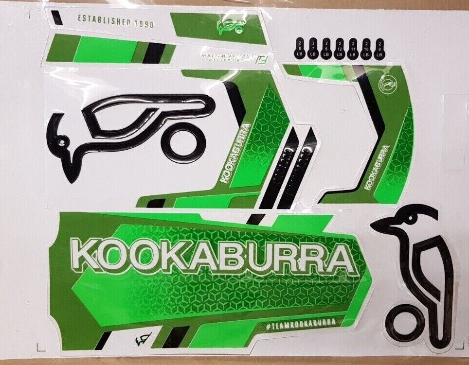 3D EMBOSSED Hi Quality Latest design Cricket Bat Stickers Grass Green Black eBay