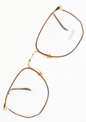FILOS 45780 52 Gold/Turtle Round Occhiali eyeglasses Vintage 80s Unisex
