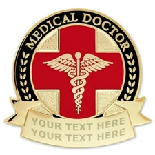 PinMart's Medical Doctor Healthcare Engravable Personalized Lapel Pin