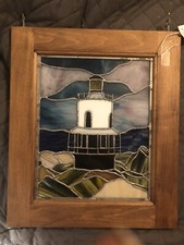 Amazing 3-D Stained Glass Lighthouse Artwork