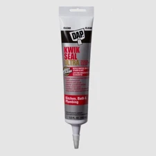 DAP Kwik Seal Ultra Caulk Premium Sealant Kitchen Bath Plumbing CLEAR 5.5z 18915