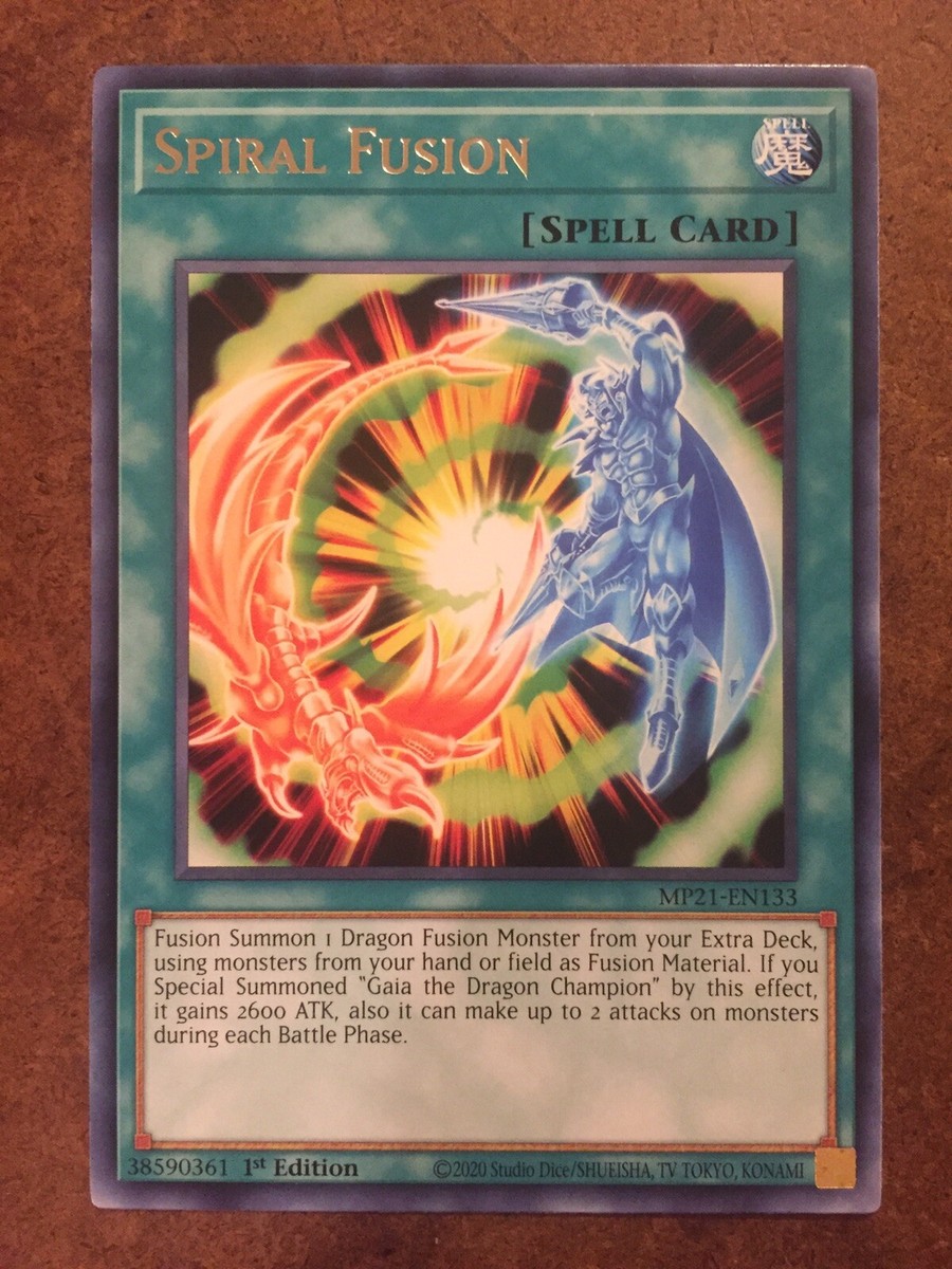 Spiral Fusion Rare Spell Card Yugioh MP21-EN133 Trading Card | eBay