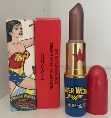 Mac Limited Edition Wonder Woman Collection Lippenstift Farbton Heroine Frost Neu in OVP