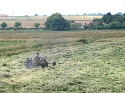 Photo 6x4 Making hay while the sun shines Langley Street It is a hot day  c2009