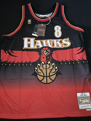 1996-97 Mitchell & Ness NBA Swingman Jersey Steve Smith Atlanta Hawks #8 SZ 2XL