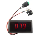 DC 6V 12V 24V PWM Motor Speed Controller Red Digital LED Display Regulator 8A