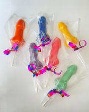6 PRIDE LGBTQ CHOCOLATE WILLY COCK PENIS LOLLY LOLLIPOP NOVELTY PARTY GIFT FAVOR