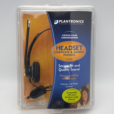 Plantronics Noise-Cancelling Headset for Polycom 320 330 Linksys