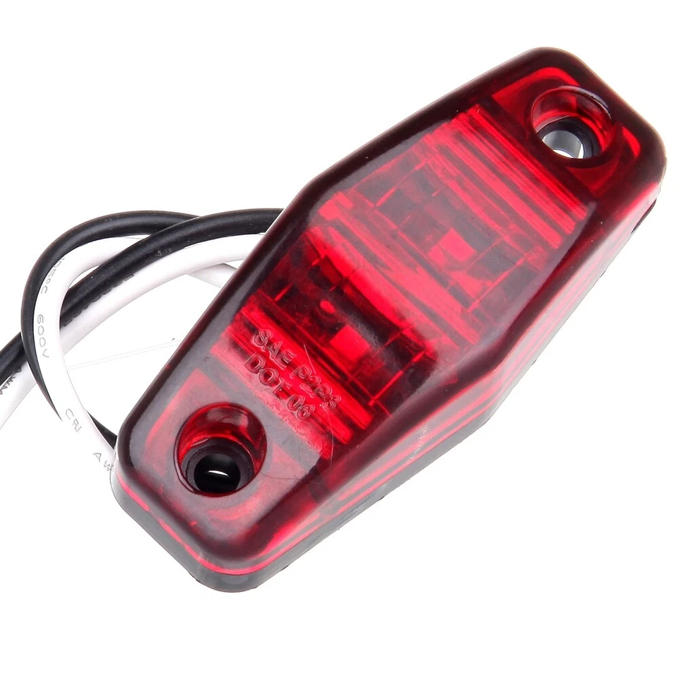 7x Amber Red Side Marker For 2007-2015 2016 Chevrolet Silverado 3500 HD 6.6L - Image 3 of 4