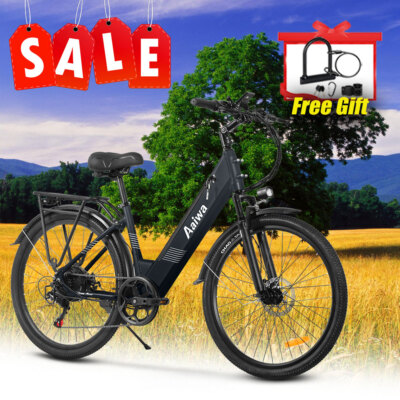 Black 1200W 52V Ebike 26'' Electric Bike Bicycle For Adults Commuter City E-bike