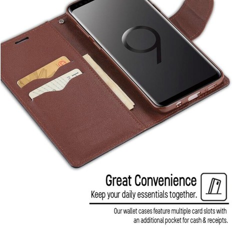 For Galaxy S9 S9 Plus Leather Case Flip Wallet Card Soft Gel Shockproof Cover - Picture 2 of 15