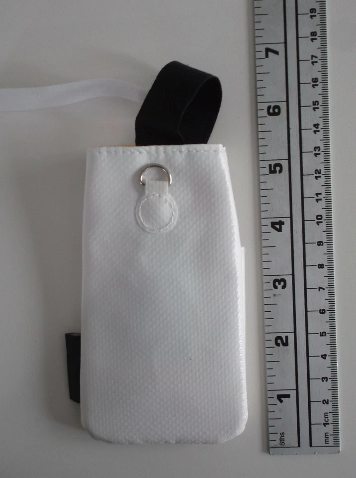 IKEA UPPTÄCKA Estuche de Transporte para Teléfono NUEVO con Etiqueta Blanco Naranja Raro Foto 3 de 4