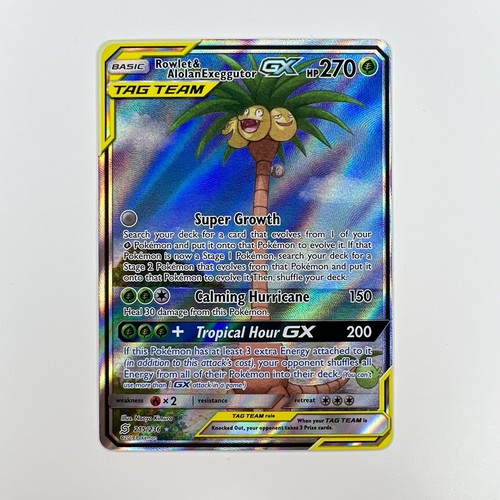 Pokemon Chinese Legendary Clash AS6A SR Rowlet & Alolan Exeggutor
