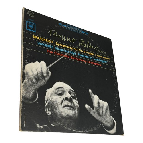 2 LPs COLUMBIA 2-EYE Bruckner Wagner BRUNO WALTER Symphony #7 M2S-690 EX+ - Picture 2 of 14