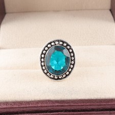 Apatite Gemstone 925 Sterling Silver Ring Handmade Jewelry Ring For Gift