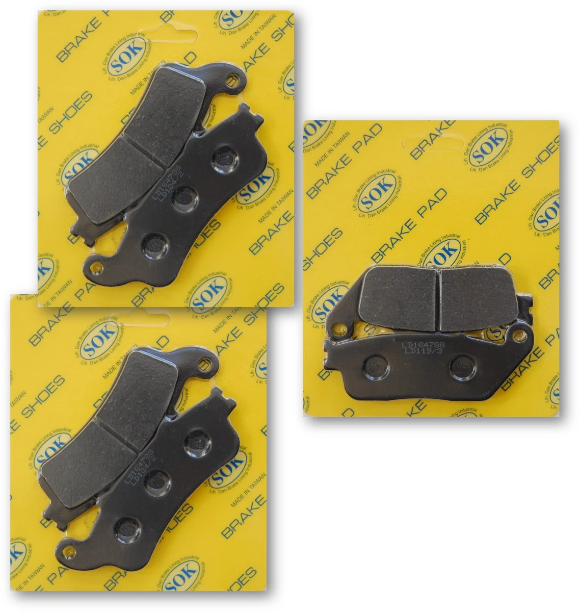 Rear Brake Pads – Fits Victory Kingpin, Vegas, Jackpot, Vision Tour (2008-2016) – SOK LD119/2