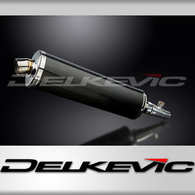 Honda FSC600 Silver Wing 02-14 Slip On 18'' Oval Carbon Exhaust Muffler Kit