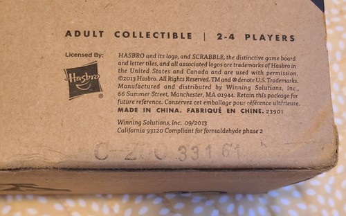 Collector's Edition - Scrabble Typography 2nd Edition by Andrew Capener - NEW - Picture 13 of 14