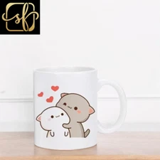 4 (301-400Ml) Panda Bear Bubu Cup Dudu Coffee Milk Mocha Cat Couple Christmas Mu