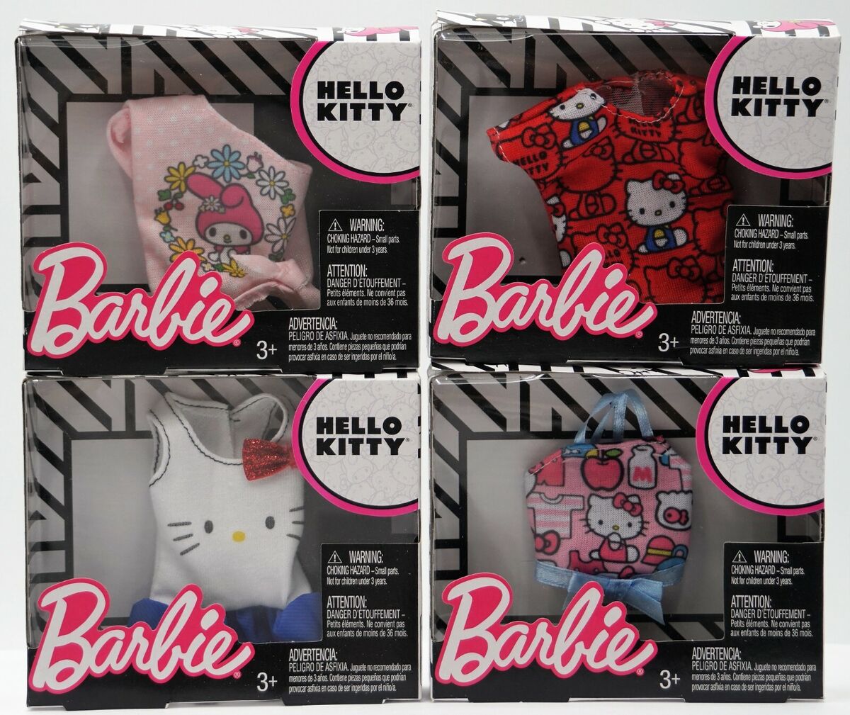 Kit Vestido Roupa Barbie Hello Kitty Original Oficial Mattel