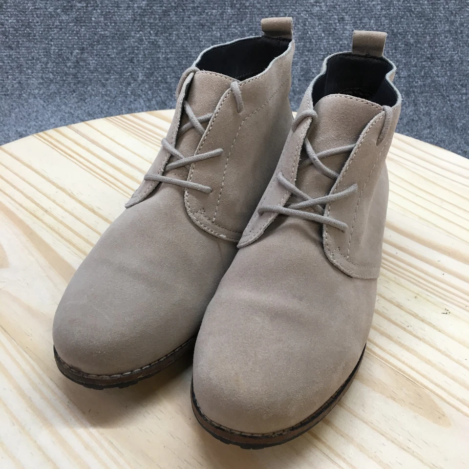 Botas de montaña blancas para mujer 7,5 W castaño rojizo botines de cuero beige W26019W Foto 3 de 4