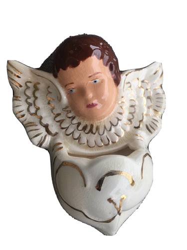 Kleine Co. Cerámica Cerámica 1948 Angel Fuente de Agua Bendita - Imagen 2 de 6