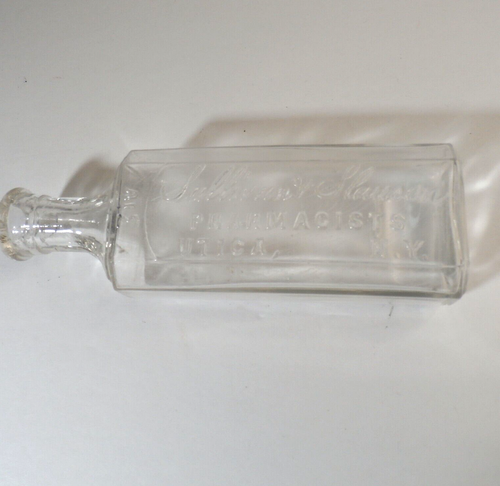 Antike 6 in klare Amythyst Sullivan & Slauson Co Utica NY Flasche - selten - Bild 4 von 7