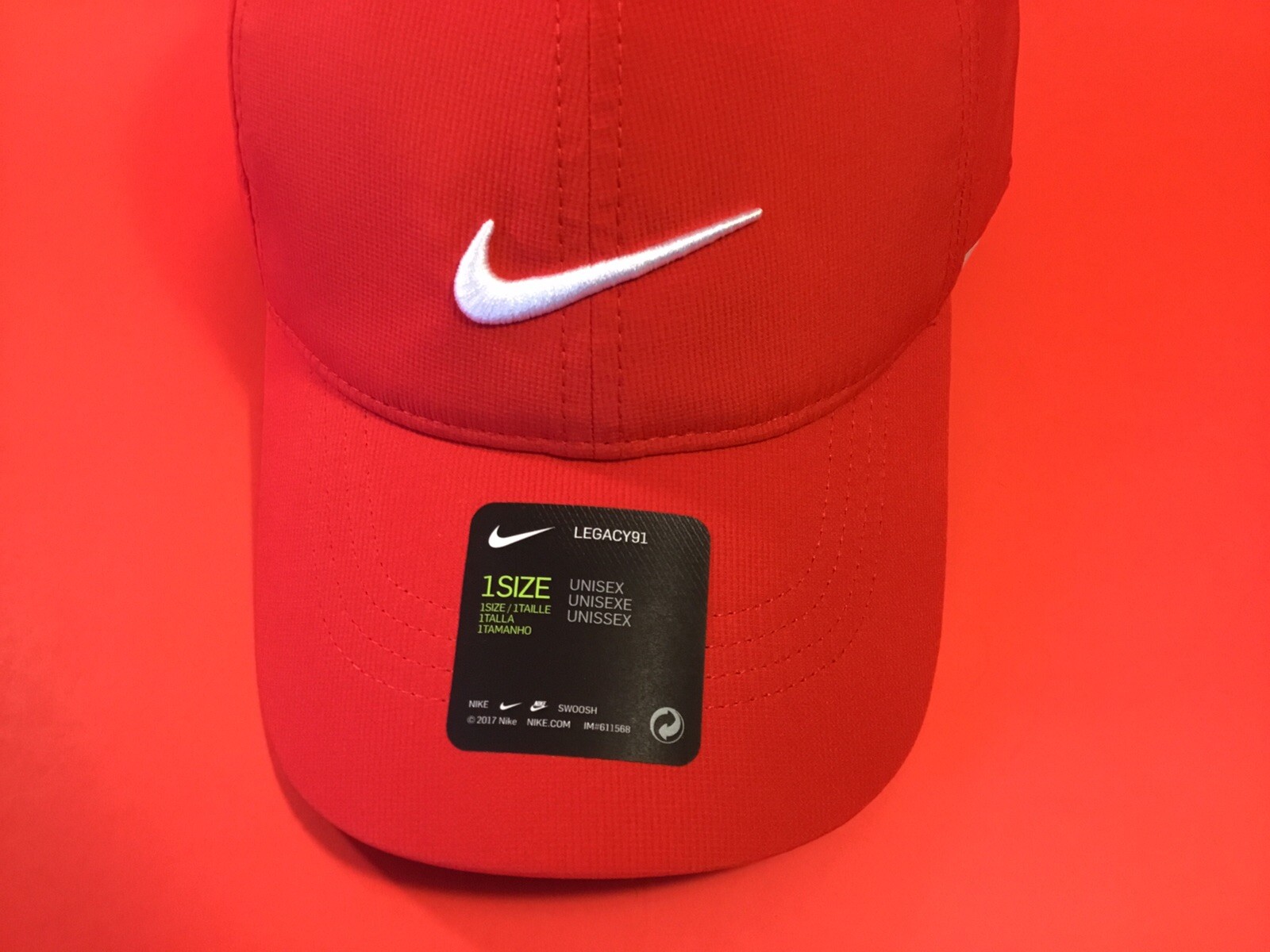 NIKE MISC DRI-FIT Adult Unisex Snapback Hat ONE SIZE Red NEW thumbnail 11