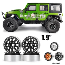 1/2/4/5x 1.9" Metal Beadlock Wheels Rims for 1/10 RC Axial SCX10 TRX4 CC01 D90