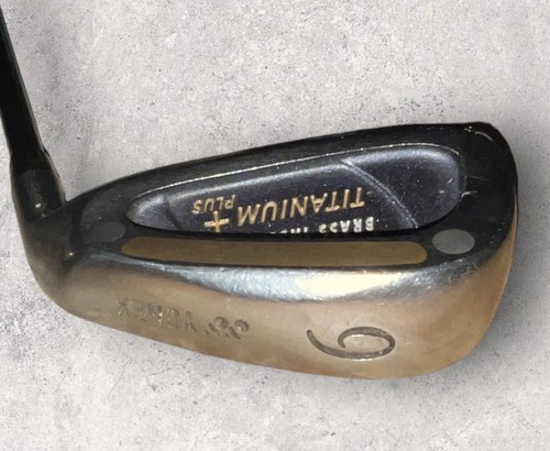 Yonex TITANIUM Plus Brass Insert 6 Iron RH Golf Club Graphite Regular Flex 37.5” - Picture 3 of 7