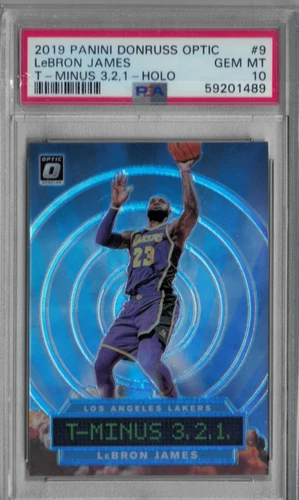 2019 Panini Donruss Optic LeBron James T-Minus Holo PSA 10