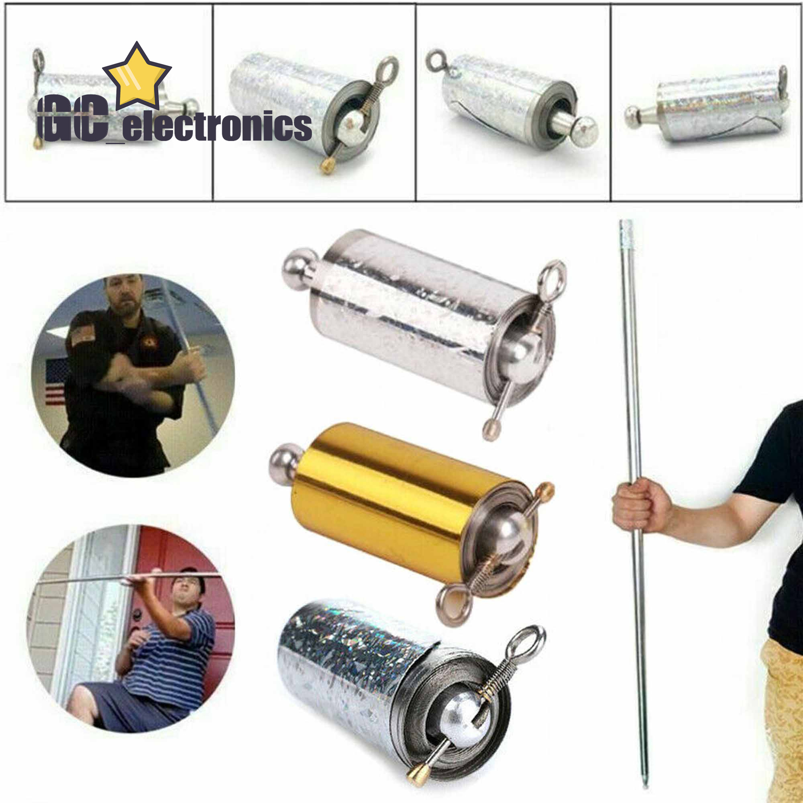 Portable Martial Arts Metal Magic Pocket Bo Staff 110cm Magic Toy 110cm