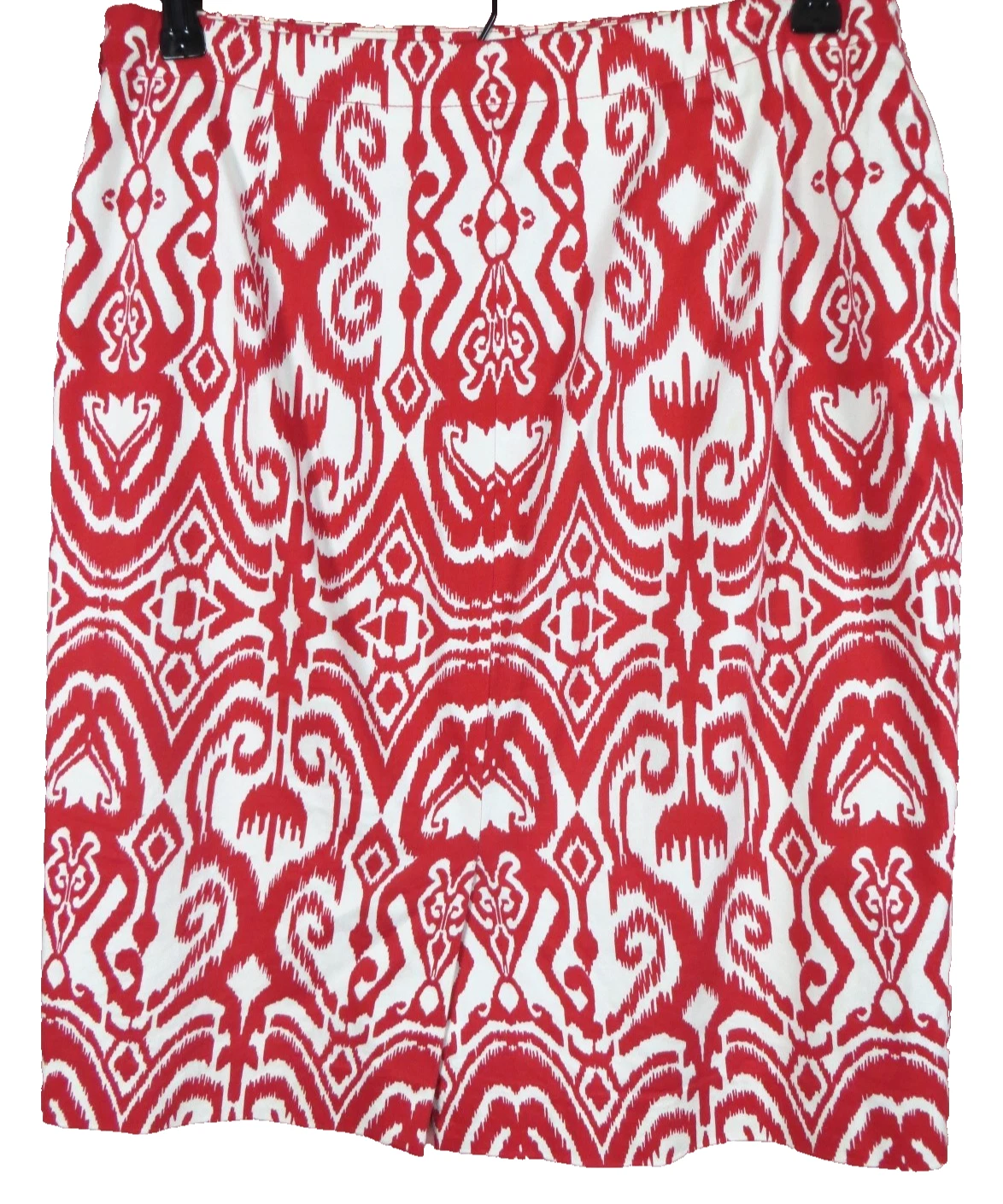 SK13350- JONES NEW YORK Women's Cotton Straight Pencil Skirt Geo Multi Size 4