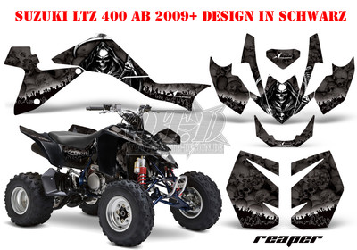 AMR RACING DEKOR GRAPHIC KIT ATV SUZUKI LTZ 400 & KAWASAKI KFX 400 REAPER B