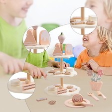 Wooden Tea Party Set Tea Set Pretend Play