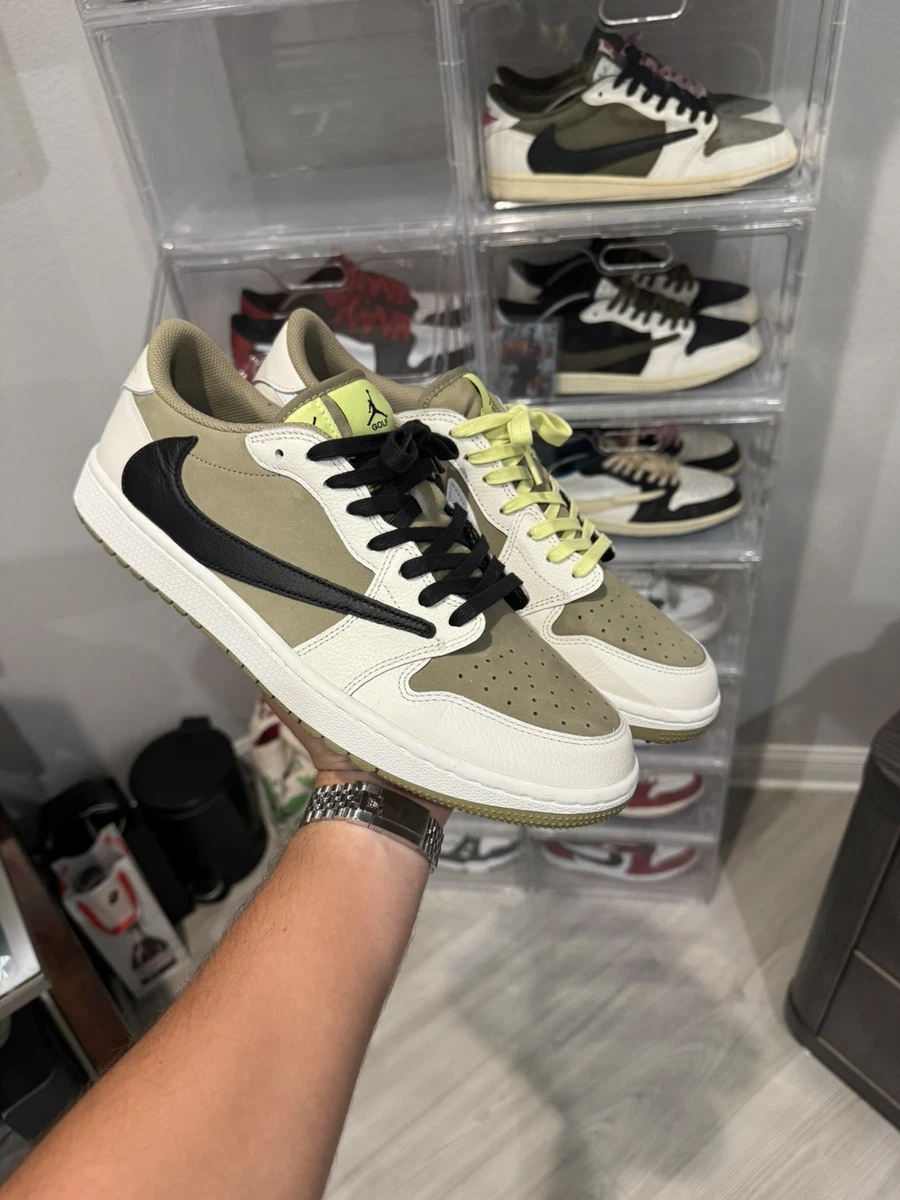 Jordan 1 Low Golf x Travis Scott Neutral Olive for Sale