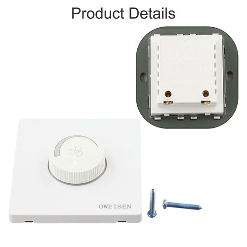 Maximize Energy Efficiency with AC 220V Dimmer Switch for Lights and Fans - Zdjęcie 1 z 16
