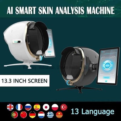 3D Facial Skin Analyzer Smart Mirror Scanner Machine Digital Skin Tester +Screen