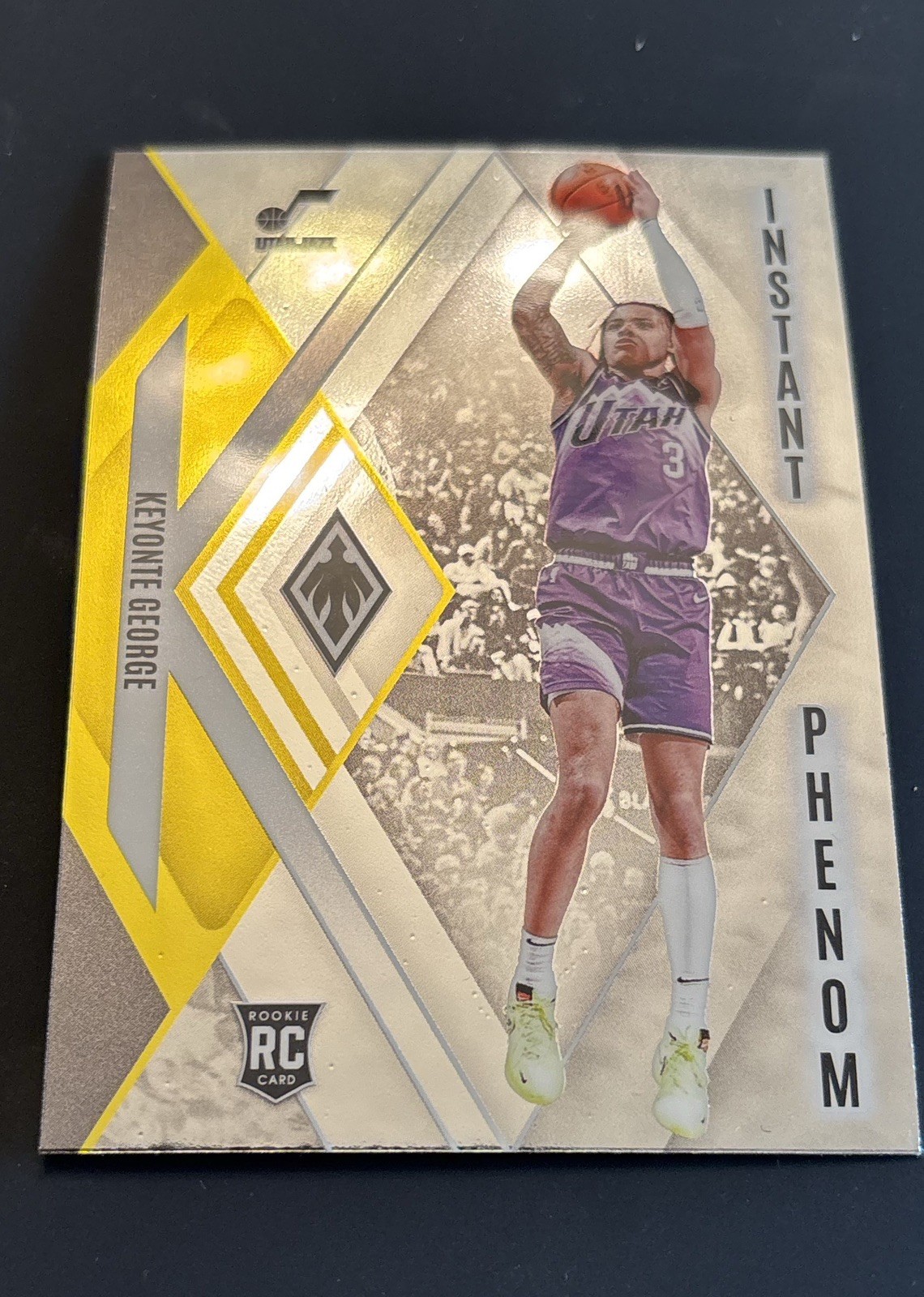 2023-24 Panini Phoenix #5 Keyonte George Rookie Instant Phenom White Ice /125