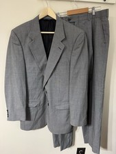 Vintage Burberrys Wool Houndstooth Suit 42 Blazer 36 Pants Jacket USA