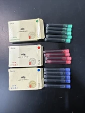 14 pcs JINHAO Ink Cartridges Fountain Pen Refills Blue Red Green