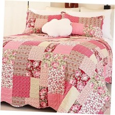 Summer Floral Oversize King Super King 114"x102" Hot Pink rose