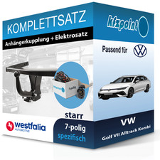 Für VW Golf VII Alltrack Kombi 14- WESTFALIA Anhängerkupplung starr + 7polig AHK