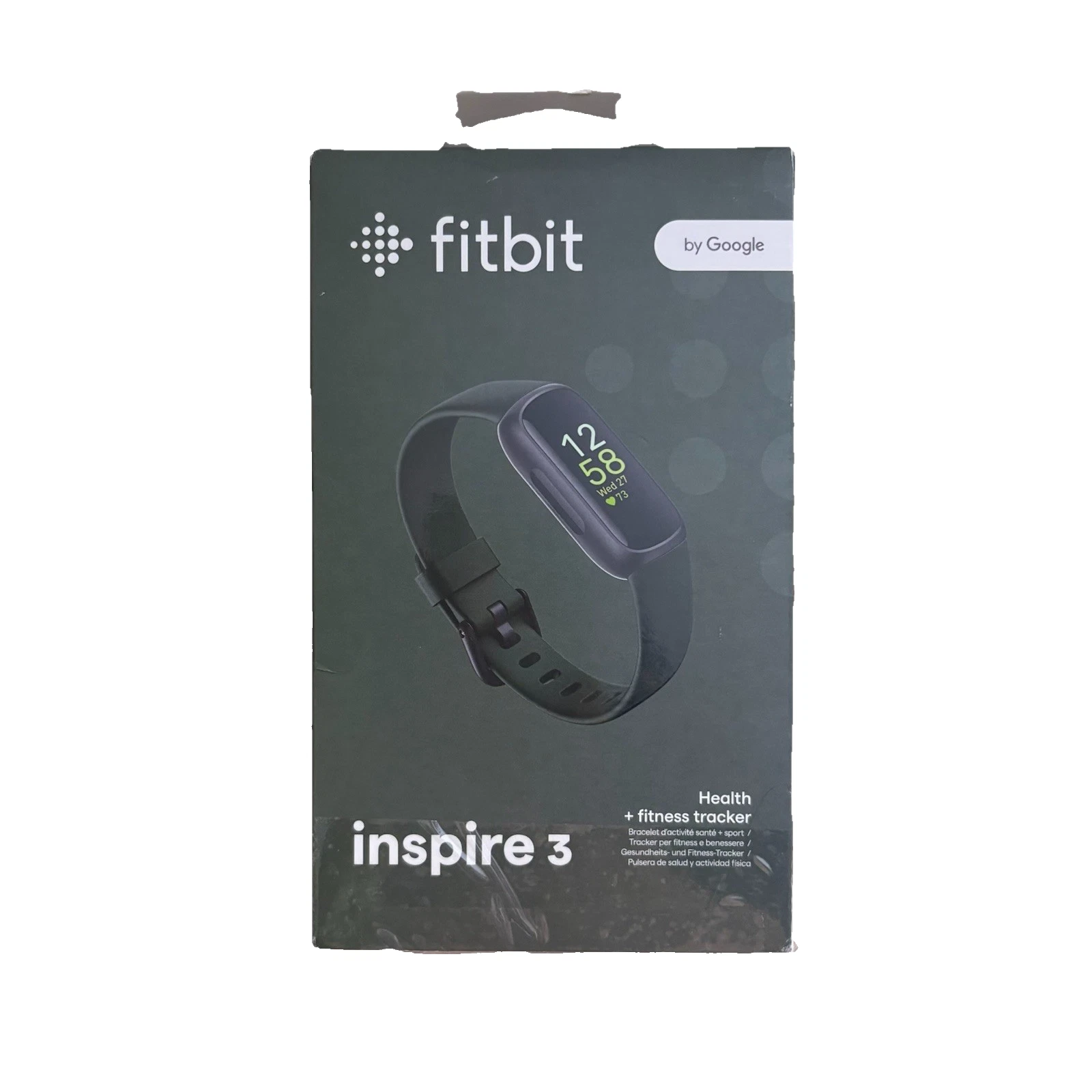 Fitbit Inspire 3 Fitness Activity Tracker Heart Rate Monitor in Midnight Zen